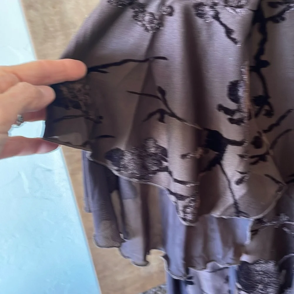 EARTHBOUND Dark Brown Floral Pattern 
Maxi Dress - Picture 6 of 16